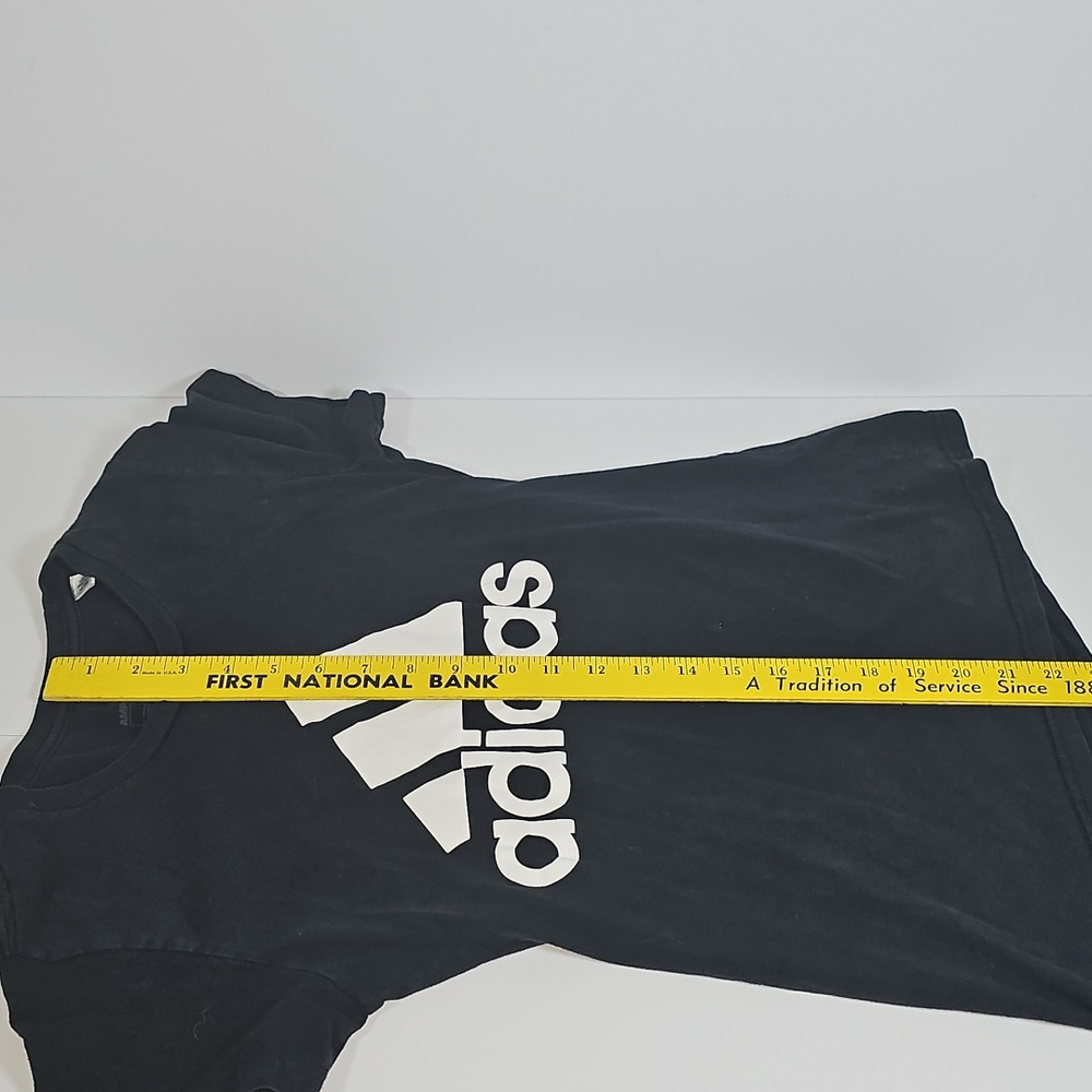 Adidas Black Tee with White Emblem - Picture 4 of 6